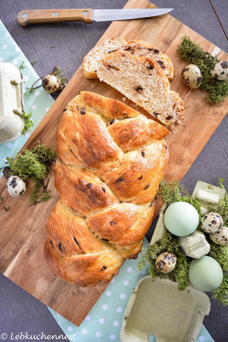 Briochezopf mit Schokostückchen - Osterfrühstück [Lecker für jeden Tag ...