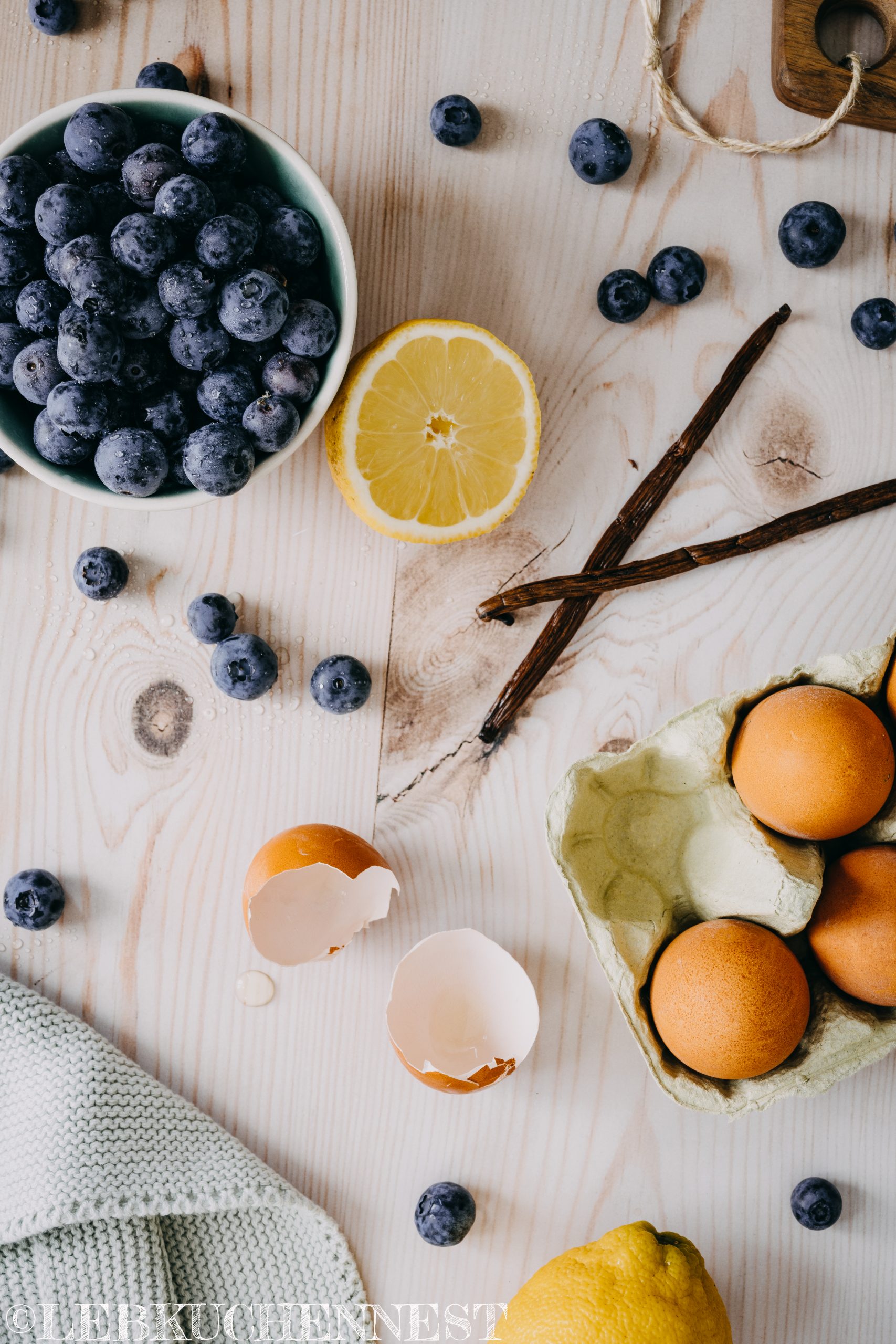 Zutaten für Kaltschale aus Blaubeeren