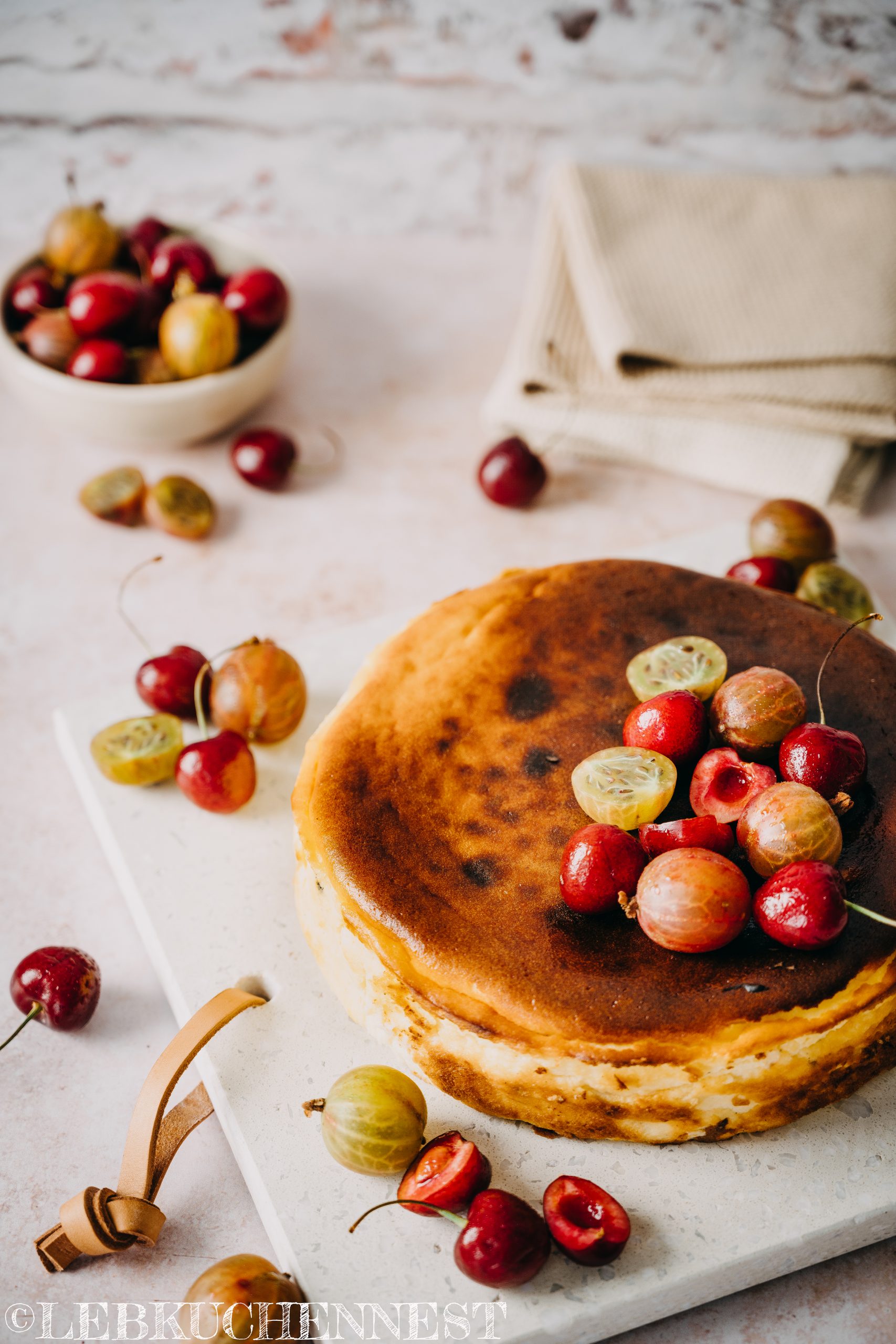 San Sebastian Käsekuchen zum Tag des Käsekuchens