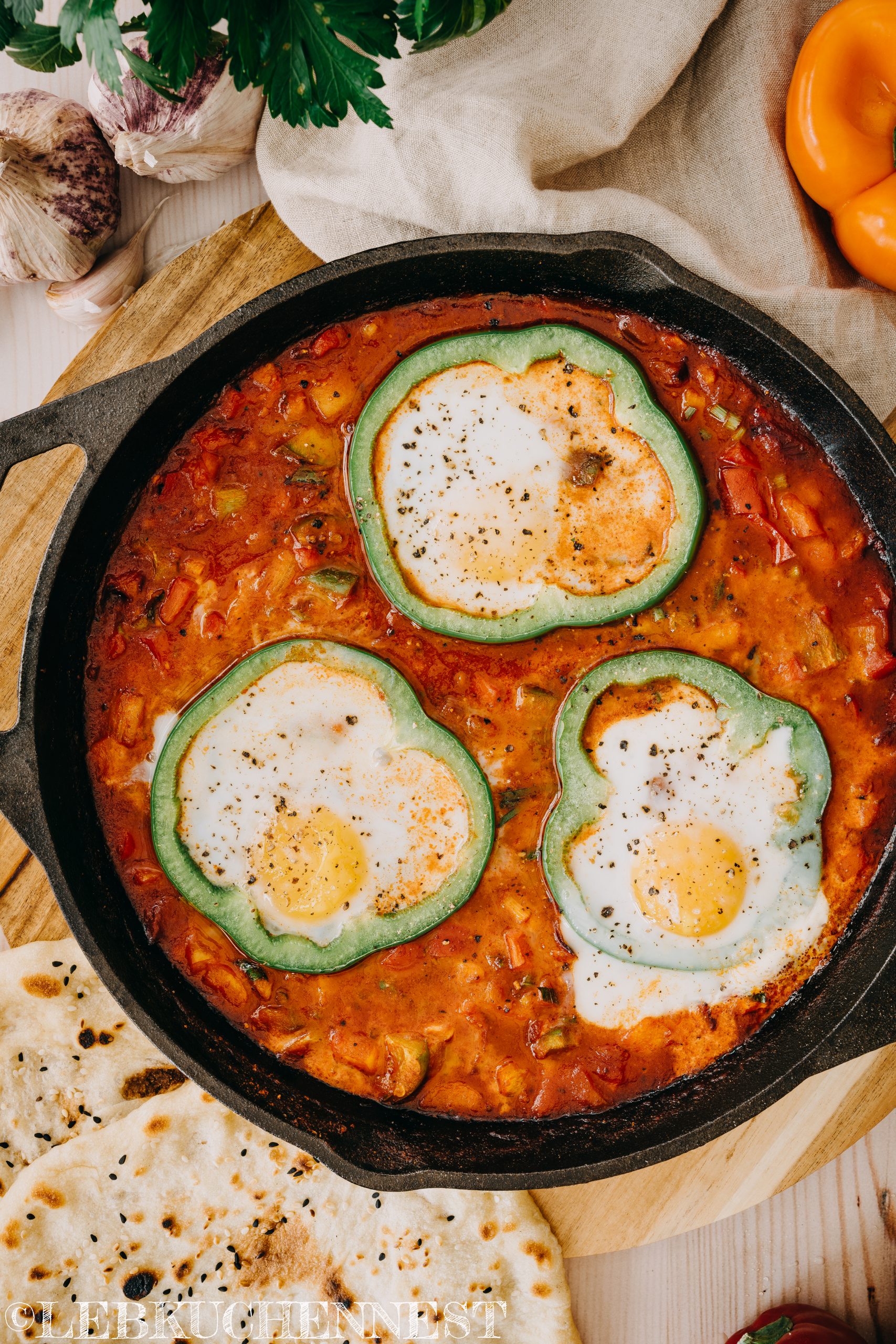 Shakshuka ohne Tomaten